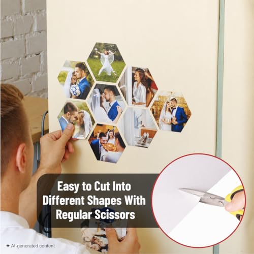 Mr. Pen Adhesive Magnetic Sheets 4 x 6 Inch, 10 Pack - Strong Adhesive, Easy to Cut & Use on Metal Surfaces