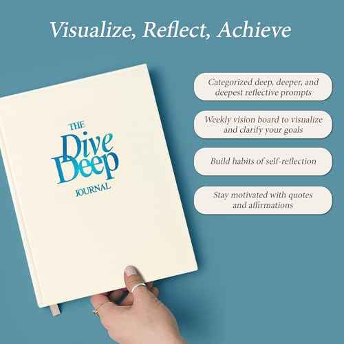 Daily Dopamine Dive Deep Journal - 2025 Guided Self-Reflection & Visualization Journal, Mental Health & Wellness Planner with Deep Prompts for Understanding Yourself & Future Planning, Self-Care & Daily Reflection Notebook for Men & Women