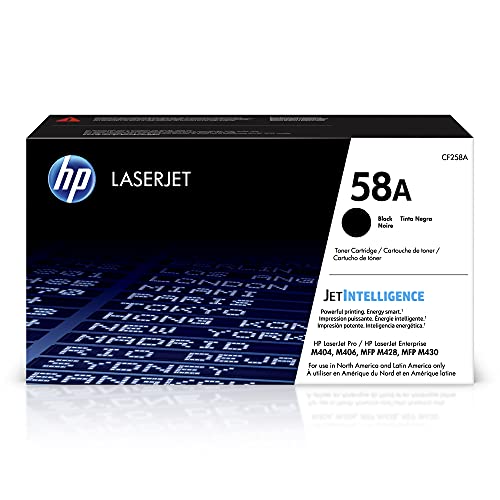 HP 58A (CF258A) Black Original Toner Cartridge - 1 Pack for LaserJet Printers