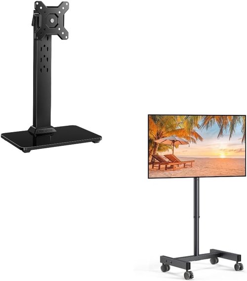 Perlegear Monitor Stand - Adjustable Height for 13-34 Inch Screens | Ergonomic Design