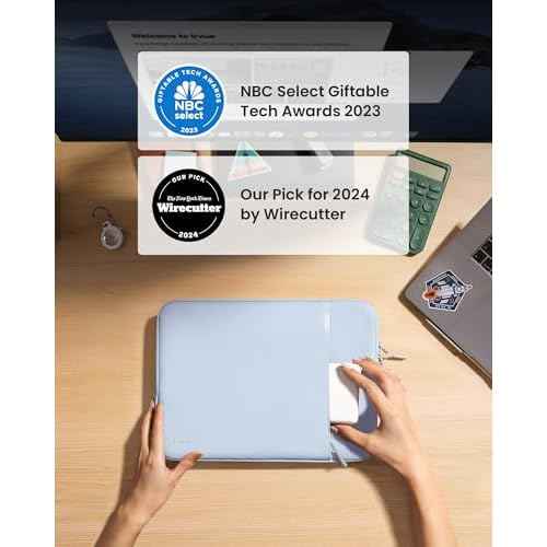tomtoc 360¡Æ Protective Laptop Sleeve for 13-inch New MacBook Air M4/A3240 2025, M3/A3113, M2/A2681 M1/A2337 A2179 A1932, 13-inch MacBook Pro M2/A2686 M1/A2338, Water-Resistant Computer Case Bag