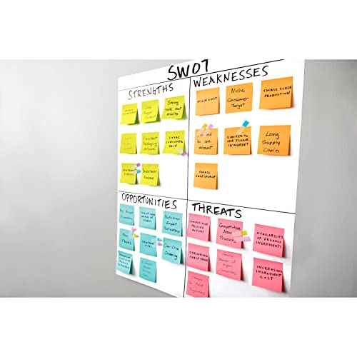 Post-it Super Sticky Notes, 3x3 in, 12 Pads, 2X The Sticking Power, Supernova Neons, Bright Colors, Recyclable (654-12SSMIA) (Pack of 6, 72 Count Total)