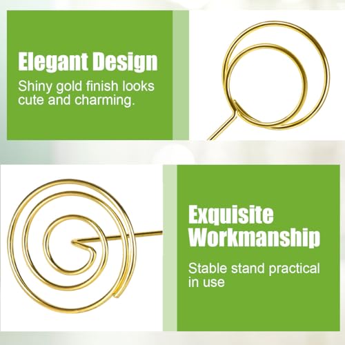 NERIUS Gold 8.75 Inch Table Number Holders 6 Pack for Wedding Party