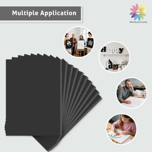 MBC Mat Board Center Acid-Free Foam Board 11x14 Black - 10 Sheets
