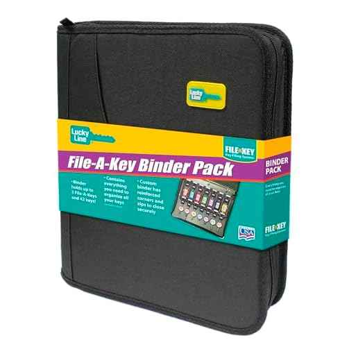 Lucky Line File-A-Key, Binder, 42 Units, 13-3/4¡È(W) x 11¡È(L) x 2.5¡È(H)
