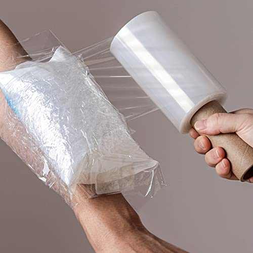 Outus 5" x 500ft Clear Stretch Wrap Film with Handle for Tattoo