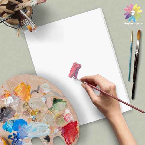 Mat Board Center, 12 Pack 11x17 White Foam Boards, Acid Free Foam Core Board, 1/8 inch Thick