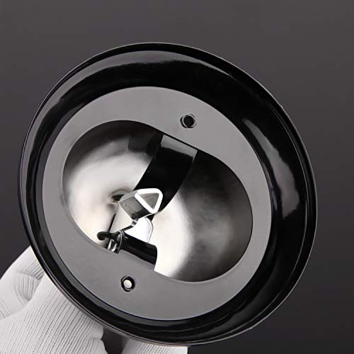 HeeYaa 3.3 Inch Diameter Metal Call Bell for Hotels, Hospitals, Reception, Silver