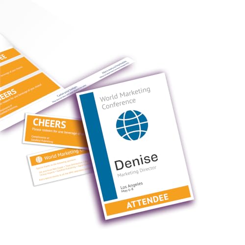 Avery Name Badge Inserts 6 x 4.25 in, 100 White Inserts (Variation: 100 inserts)
