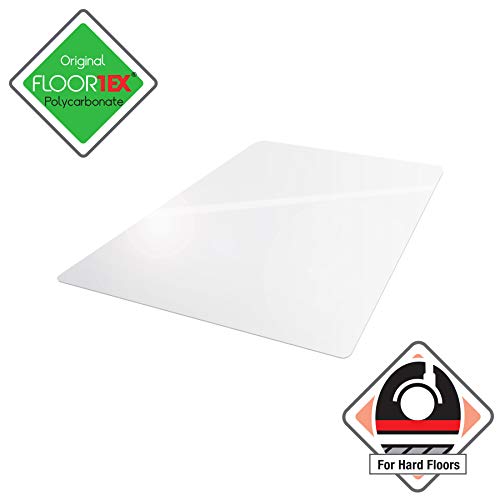 Floortex¢ç Exclusive Polycarbonate Square Chair Mat for Hard Floor - 48 x 48