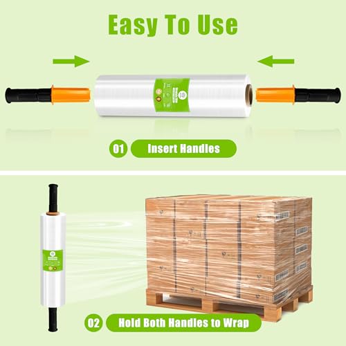 Cosy Family Plastic Wrap Stretch Film Roll - 1000ft 60 Gauge