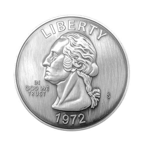 Oversized 3-Inch Coin Paperweight - Jumbo Quarter for Office Decor & Gifts