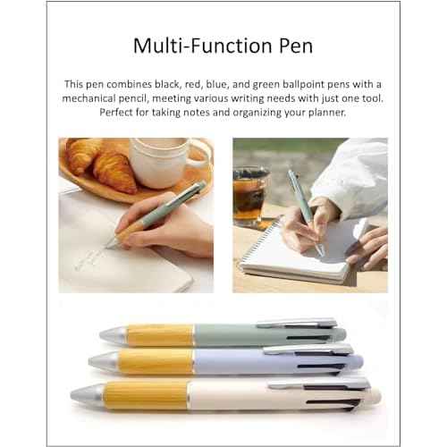 Jetstream 4&1 BAMBOO 0.5mm Oil-based Ballpoint Pen 3 Colors Set, original Black slim pen case