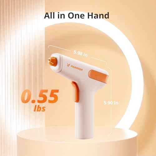 Motor-Driven Cordless Hot Glue Gun with 15s Fast Preheating, Anti-Drip & Auto Power-Off, Rechargeable Glue Gun Kit Includes Premium Glue Sticks, Perfect for Home Crafts, DIY, and Quick Repairs