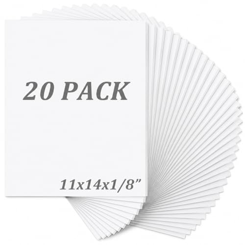 20 Pack White Foam Boards 11x14 Inch for Art Projects & Display