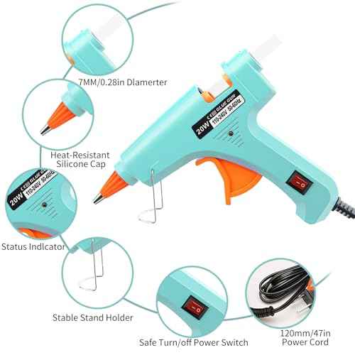 Hot Glue Gun Kit Mini: Mini Hot Glue Guns Kit with 30 Sticks Melt Glue Gun Craft for School DIY Arts Home Quick Repairs Multi-application