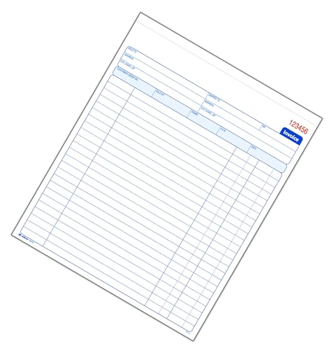 Adams 2-Part Carbonless Invoice Book 50 Sets, 8-3/8 x 10-11/16, White/Canary, 50 count