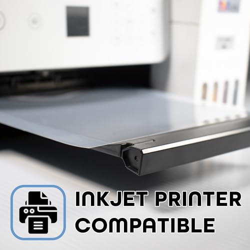 13x19" Waterproof Inkjet Transparent Films Silk Screen Printing for Water-Based Dyes and Pigment Ink Printers (13x19" Sheets (100 Pack))