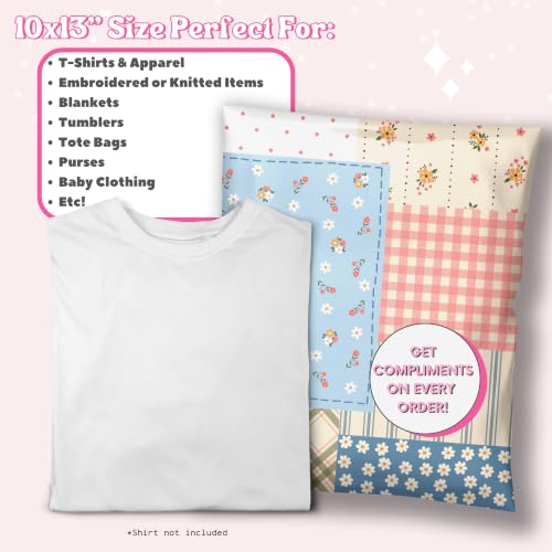 Picksie Mailers Peachy Picnic 10x13 Polymailers for Clothing & Soft Goods