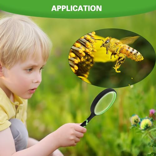 Celosia 75mm 10X Handheld Magnifying Glass for Seniors & Kids - Variation 1