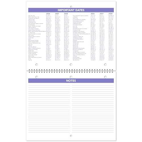 AT-A-GLANCE 2026 Wall Calendar, 8.5" x 11", Small, Unruled Blocks, Monthly (PM1702826)