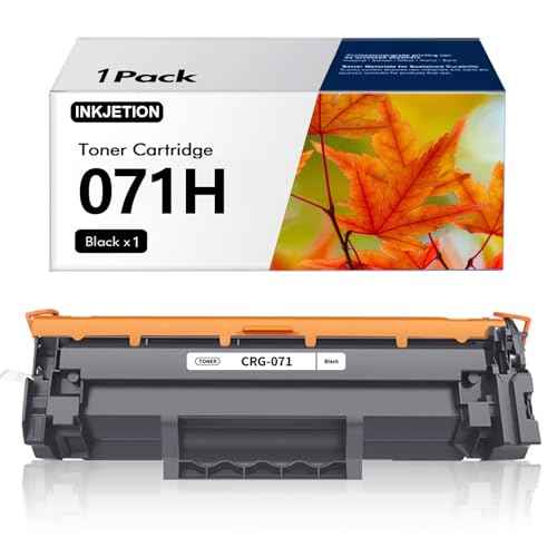 (Latest Chip) 071H Black Toner Cartridges 1 Pack Compatible Replacement for Canon 071 Toner Cartridge CRG-071 CRG071H High Capacity for ImageCLASS LBP122dw LBP122 LBP120 MF270 MF273dw MF275dw