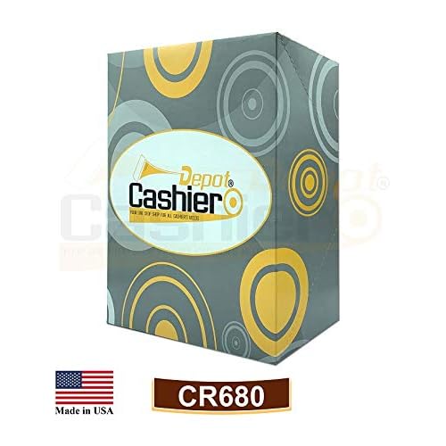 500 Cashier Depot - Cashier's Bank Report Envelopes CR680, 4 1/2" x 10 3/8", Sturdy 24lb. Brown Kraft, Gum Flap Cash Bank Deposit Envelopes for Retail, Restaurants, Casinos, Hotels & Small Business
