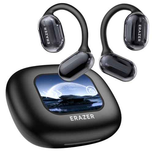 ERAZER AI Translation Earbuds Real Time Language Translator Earbuds Over The Ear Ear buds for 135 Languages Touch Screen Translation Headphones Device fit iOS&Android for Travel Business Learning