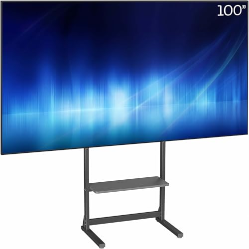 VIVO Universal TV Stand 55-100 inch with Storage Shelves, Heavy-Duty Steel