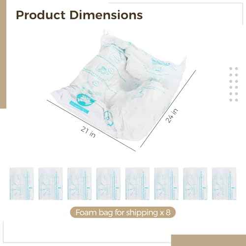 Foam Bags For Shipping 8 PCS 20¡¿24 Inch, Handy Temperature-Activated Expanding Pouches, Instant Pack Quick Packaging - Protective Parcel Solution