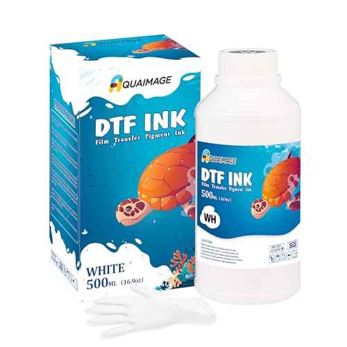 500 ml Premium DTF White Ink, DTF Transfer White Ink for PET Film, Refill Ink for Printheads L1800,ET-8550, XP-15000, XP600, I3200, Heat Transfer Printing Direct to Film(500ml 16.9oz)