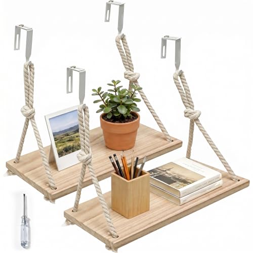 Fernlandia 2-Pack Cubicle Hanging Shelf with Adjustable Hooks Office Storage