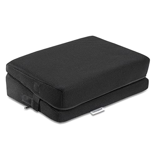 InteVision 4-in-1 Footrest for Added Height - Premium Foam Foot Cushion Works Great for Under Desk or bar - Will not Slide on Any Surface