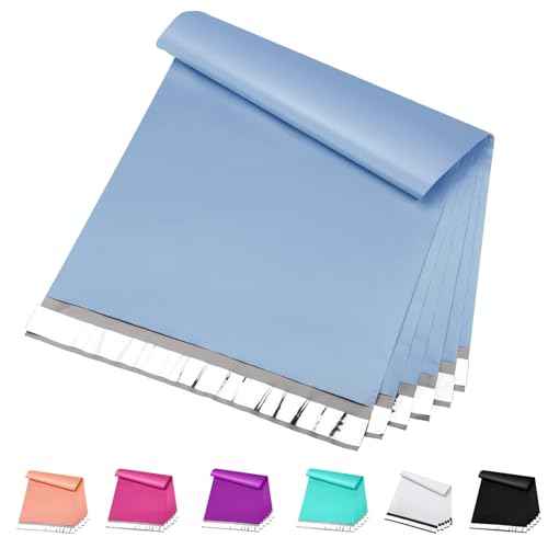 Metronic Poly Mailers 19x24 Inch 50 Pcs, Large Shipping Bags for Clothing, Strong Thick Mailing Bags with Self Adhesive Waterproof and Tear-Proof Large Package Bags for Small Business in Haze Blue