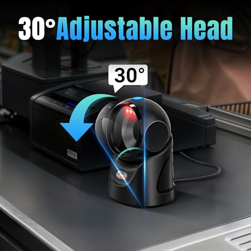 Tera 9700 Hands-Free 2D Barcode Scanner Black USB Desktop Omnidirectional