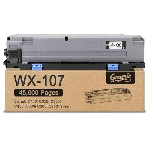WX-107 WX107 Waste Toner Box Container Compatible for Konica Minolta Bizhub C750i C650i C550i C450i C360i C300i C250i Printers