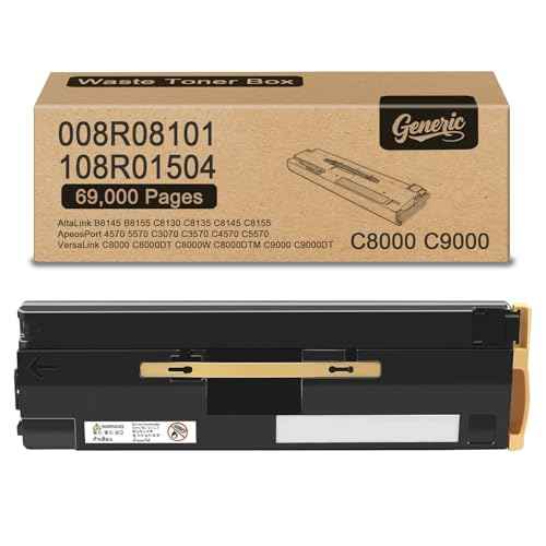 008R08101 108R01504 Waste Toner Container Box Compatible for Xerox AltaLink B8145 B8155 C8130 C8135 C8145 C8155 VersqaLink C8000 C8000DT C8000W C8000DTM C9000 C9000DT Printers