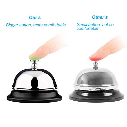 Comtrue Heavy Duty Service Bell - Large Desk Call Button for Reception, Hotels, Restaurants - Variation 1