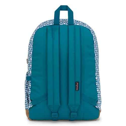 JanSport Right Pack Backpack - Durable Daypack with Padded 15" Laptop Sleeve, Spacious Main Compartment & Integrated Water Bottle Pocket - Hyped Hearts Green