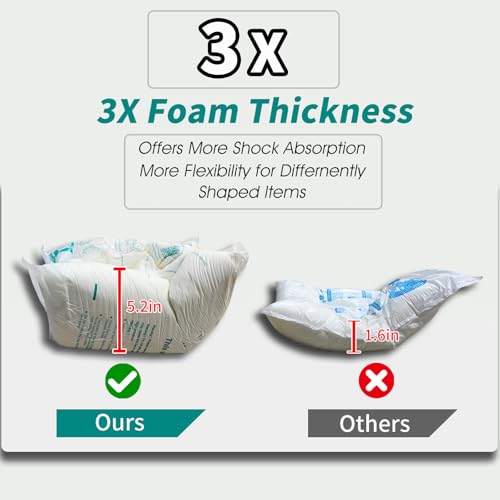 8 Pcs Expanding Packing Foam, ICLAP Ample Expandable Foam Packaging for PC, Fragile & Irregular Valuables Items, Electronics, Ceramics. Foam for Shipping & Moving, 14¡±x16¡±