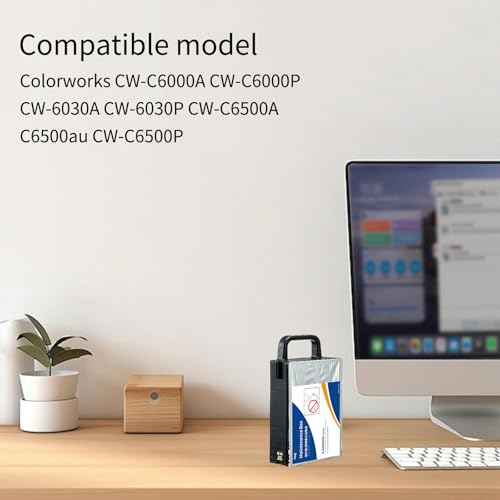 HEG SJMB6000/6500 Maintenance Box C33S021501 for Colorworks CW-C6000A CW-C6000P CW-6030A CW-6030P CW-C6500A C6500au CW-C6500P Series Inkjet Lable Printer(1 Pack)