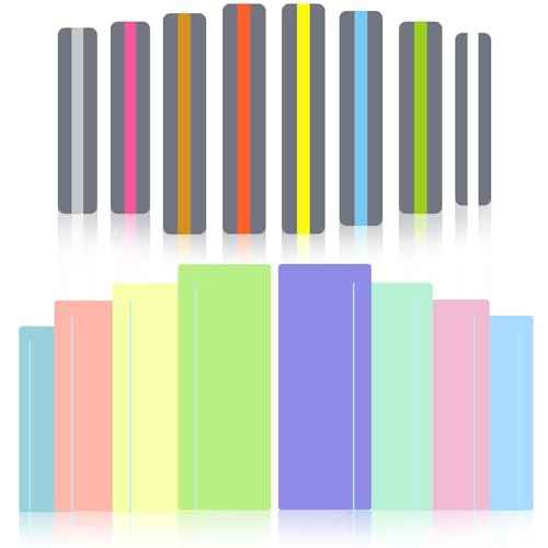 Dyslexia Tools Guided Reading Highlight Strips 16Pcs Guided Reading Strips, Colored Overlay Highlight Strip ADHD Tools Help with Dyslexia for Crystal Children and Teacher Supply Assistant
