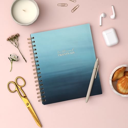 Blue Sky Life Note It 2026 Weekly and Monthly Planner Notes, January 2026 - December 2026, 7" x 9", Flexible Cover, Durable Twin Wire Binding, Storage Pocket, 50 Perforated Notes Sheets, Marina