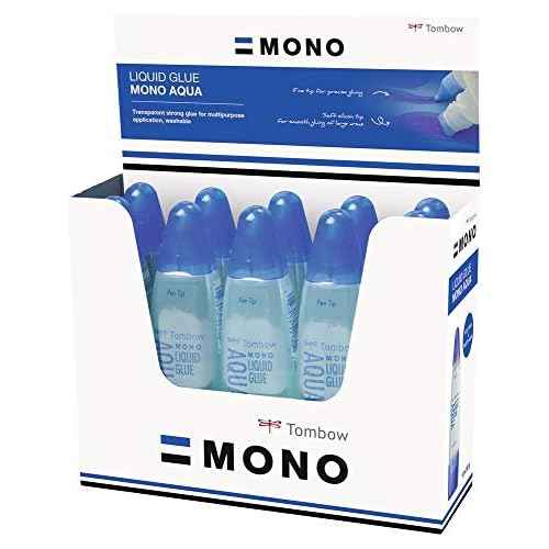 Tombow PT-WTC-10P Liquid Aqua Glue Extra Strong with Two Tips - Pack of 10
