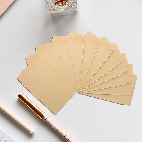 MEIXIAOVISNB58 Kraft Coin Envelopes - 100 Pack Small Sealed Seed & Office Envelopes