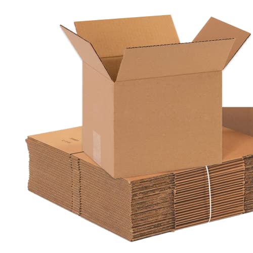 Aviditi 10 x 8 x 8 Corrugated Cardboard Boxes, Small 10"L x 8"W x 8"H, Pack of 25 | Shipping, Packaging, Moving, Storage Box for Home or Business, Strong Wholesale Bulk Boxes