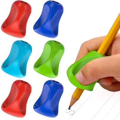 The Pencil Grip Pinch Grip, Ergonomic Writing Aid, Gloss Colored Pencil Grips, 6 Count - TPG-12706