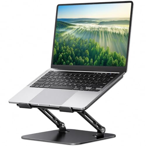Orlian Adjustable Aluminum Laptop Stand for 11-16 inch Laptops - Black, 16 inch