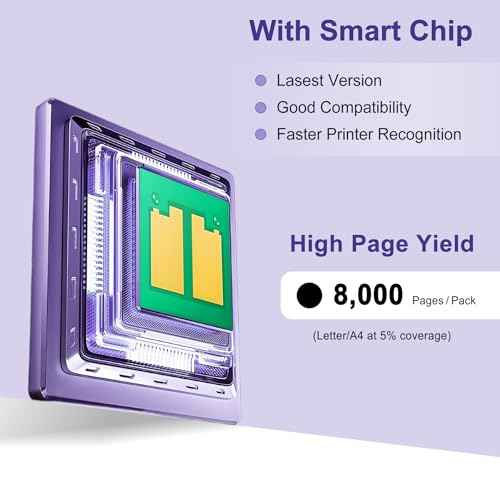 106R02228 High Yield Black Toner Cartridge Replacement for Xerox Phaser 6600/6600N/6600DN & WorkCentre 6605/6605N/6605DN | 8,000 Page Yield | Reliable 6600 Toner Cartridge (2-Pack, Black)