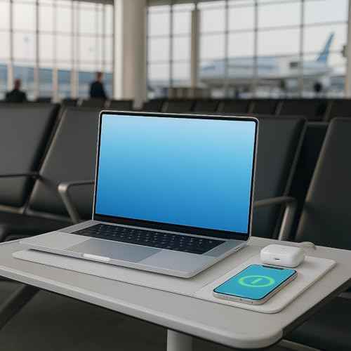 4-in-1 Laptop Sleeve/Case with Mag Safe Charging, PU Leather (15-16inch) Tech Folio | Dove (White) | Soft Shell (Foldable)